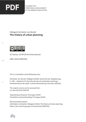 The history of urban planning