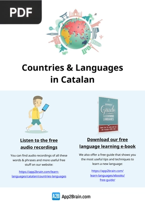 Countries & Languages in Catalan