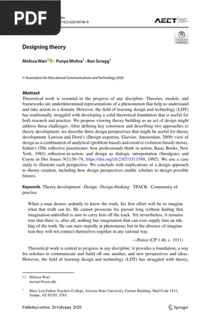Designing theory