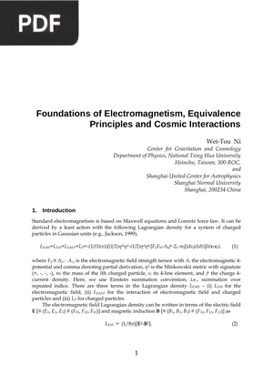 Foundations of Electromagnetism Equivalence Principles and Cosmic Interactions