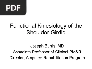 Functional Kinesiology of the Shoulder Girdle (Presentation)