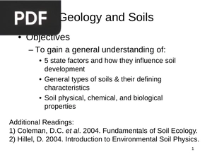Geology and Soils (Presentation)