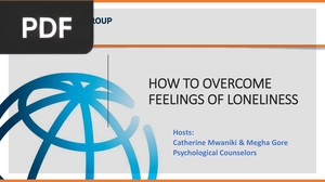 How to overcome feelings of loneliness (Presentation)