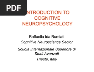 Introduction to Cognitive Neuropsychology (Presentation)