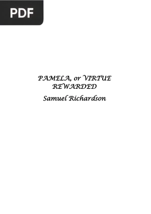 Pamela; or, Virtue Rewarded