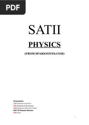 SAT II Physics