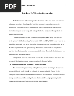 Television II Television Commercials