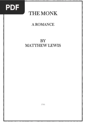 The Monk: A Romance