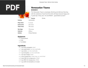 Venezuelan Tizana