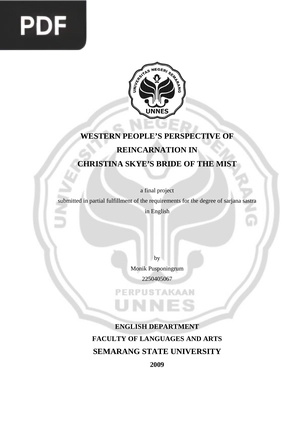 Western Peoples Perspective of Reincarnation in Christina Skyes Bride of the Mist