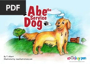 Abe the service dog