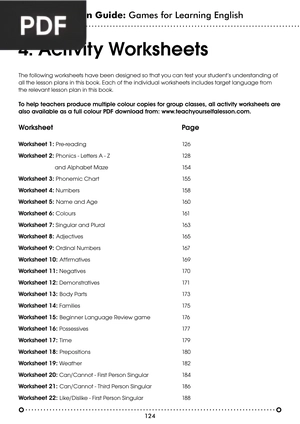 Activity Worksheets