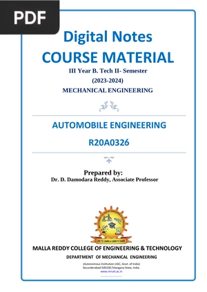 Automobile Engineering
