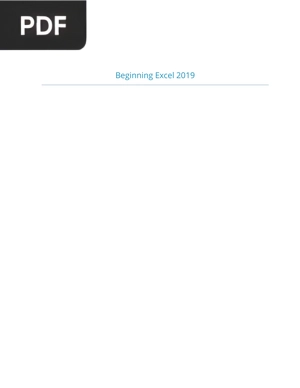 Beginning Excel 2019