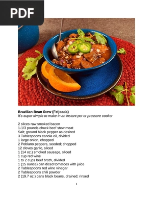 Brazilian Bean Stew (Feijoada)
