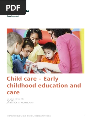 Child care - Early childhood education and care