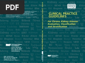 Clinical Practice Guidelines For Chronic Kidney Disease: Evaluation, Classification and Stratification