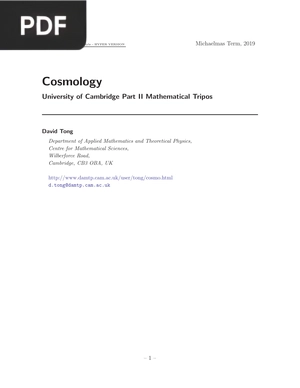 Cosmology
