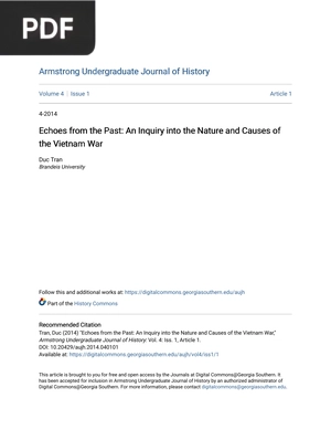 Echoes from the Past: An Inquiry into the Nature and Causes of the Vietnam War