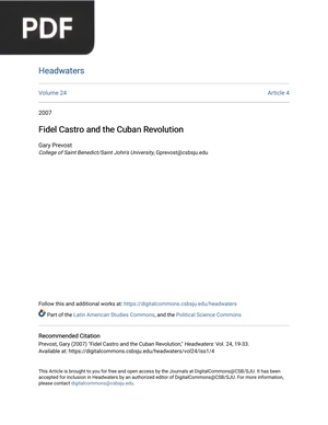Fidel Castro and the Cuban Revolution