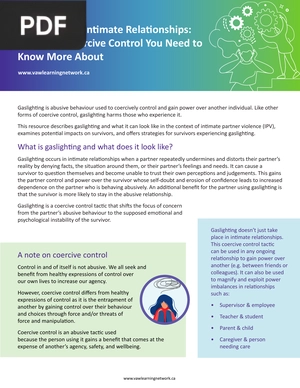 Gaslighting in Intimate Relationships: A Form of Coercive Control You Need to Know More About