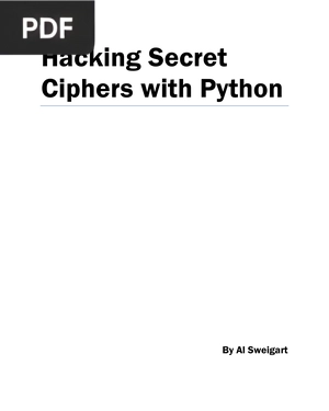 Hacking Secret Ciphers with Python