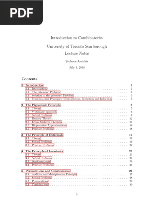 Introduction to Combinatorics
