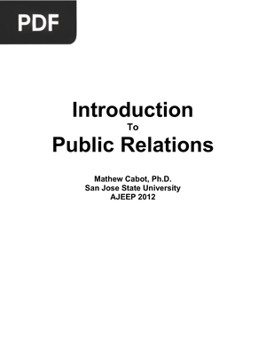 Introduction To Public Relations