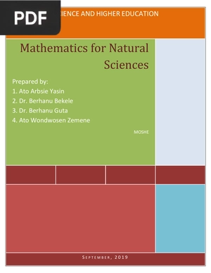Mathematics for Natural Sciences