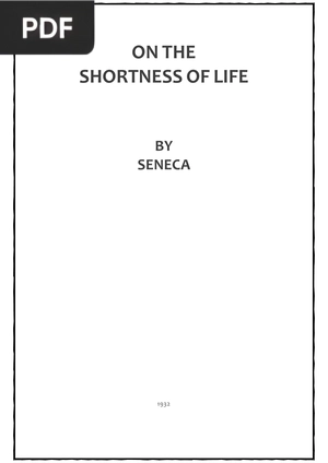 On the Shortness of Life