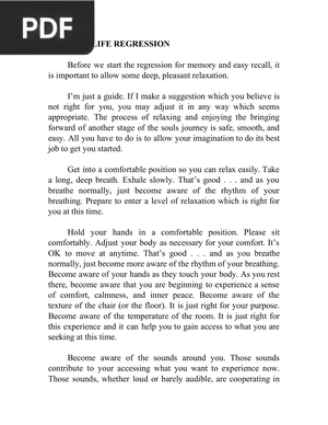 Past life regression