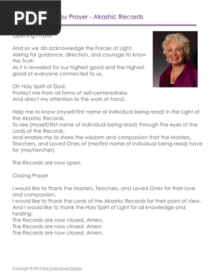 Pathway Prayer - Akashic Records