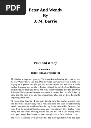 Peter and Wendy