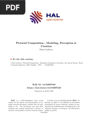 Pictorial Composition - Modeling, Perception & Creation
