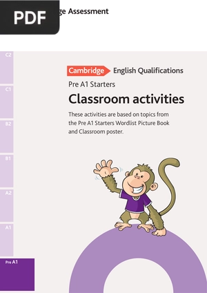 Pre A1 Starters Classroom Activities