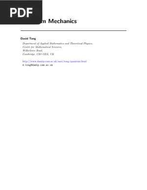 Quantum Mechanics