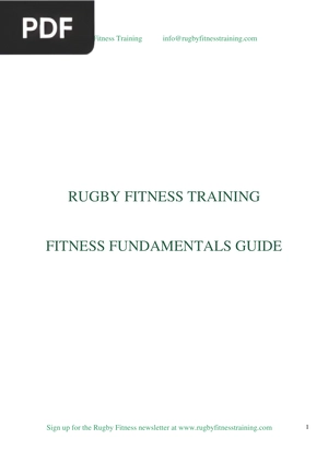 Rugby fitness training