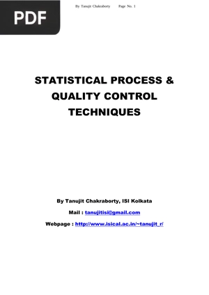 Statistical process & quality control techniques