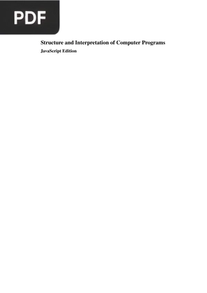 Structure and Interpretation of Computer Programs, JavaScript Edition