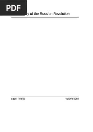 The History of the Russian Revolution