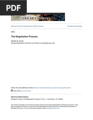 The Negotiation Process