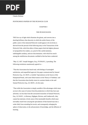 The Pickwick Papers