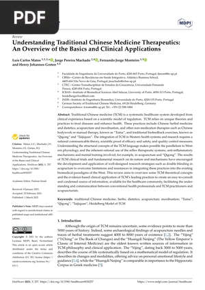 Understanding Traditional Chinese Medicine Therapeutics: An Overview of the Basics and Clinical Applications
