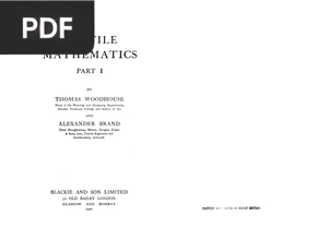 Textile Mathematics