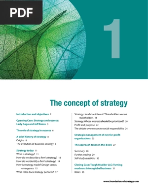 The Concept of Strategy
