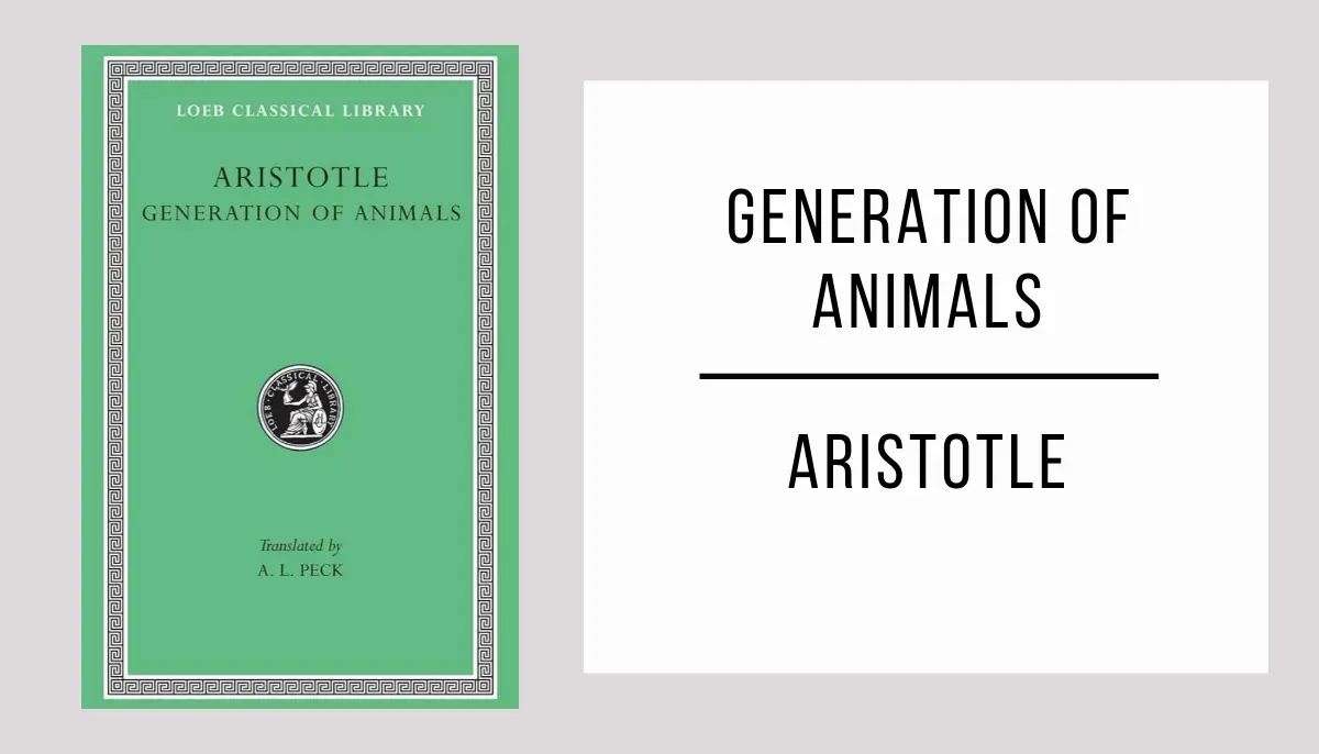 Generation of Animals autor Aristotle