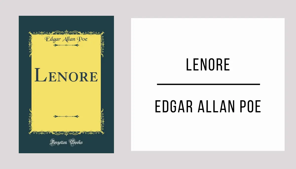 Lenore autor Edgar Allan Poe