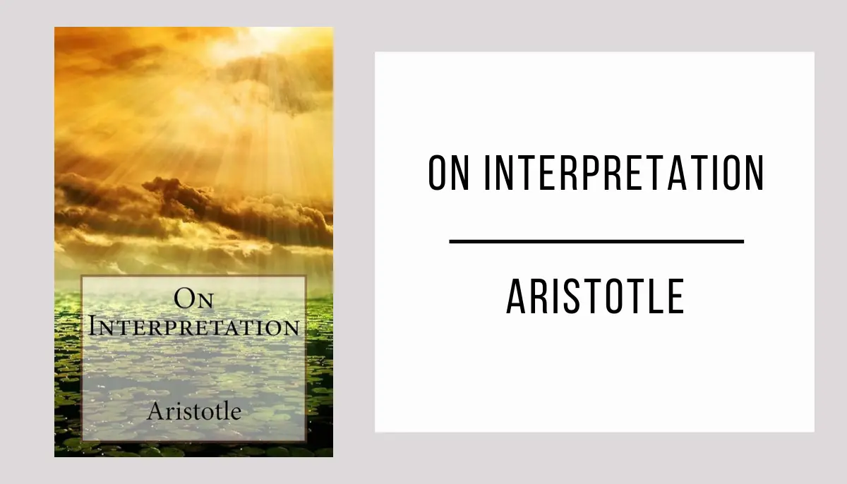 On Interpretation autor Aristotle