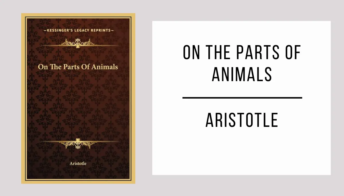 On the Parts of Animals autor Aristotle