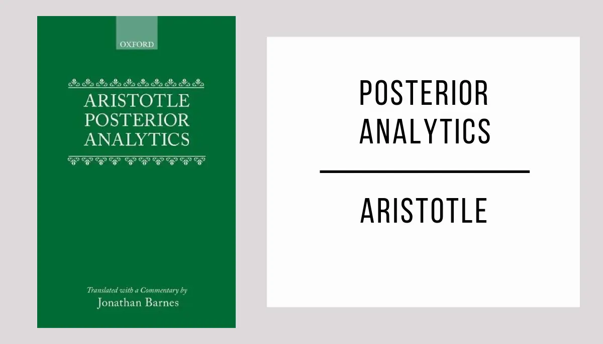 Posterior Analytics by Aristotle in PDF